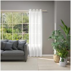 Dekoschal mit Multifunktionsband ALLURE 6236438-075 BxH 140X245cm creme 075 - creme