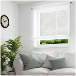 Raffrollo mit Flexoschiene ALLURE 6238355-070 BxH 60X140cm weiß 070 - weiß | 60cm