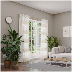 Dekoschal mit Multifunktionsband ALVAR 6238536-077 BxH 142X245cm beige 077 - beige