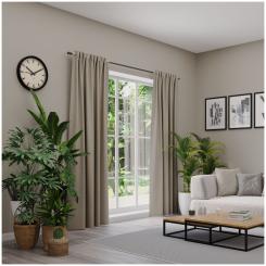 Dekoschal mit Multifunktionsband ARUBA 6238395-770 BxH 137X245cm dunkelbeige 770 - dunkelbeige