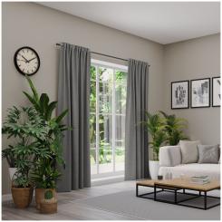 Dekoschal mit Multifunktionsband ARUBA 6238395-980 BxH 137X245cm dunkelgrau 980 - dunkelgrau
