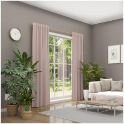 Dekoschal mit Multifunktionsband BASIC 6238278-304 BxH 142X245cm hellrosa 304 - hellrosa