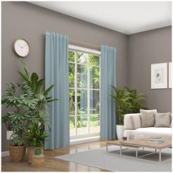 Dekoschal mit Multifunktionsband BASIC 6238278-570 BxH 142X245cm bleu 570 - bleu