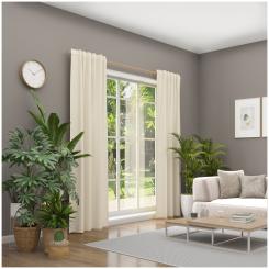 Dekoschal mit Multifunktionsband BASIC 6238278-708 BxH 142X245cm creme 708 - creme