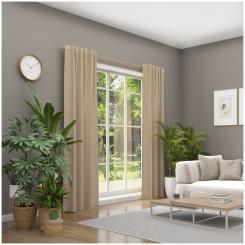 Dekoschal mit Multifunktionsband BASIC 6238278-787 BxH 142X245cm ocker 787 - ocker