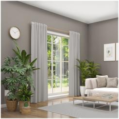 Dekoschal mit Multifunktionsband BASIC 6238278-900 BxH 142X245cm hellgrau 900 - hellgrau