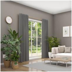 Dekoschal mit Multifunktionsband BASIC 6238278-940 BxH 142X245cm grau 940 - grau