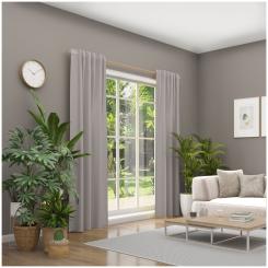 Dekoschal mit Multifunktionsband BASIC 6238278-987 BxH 142X245cm taupe 987 - taupe