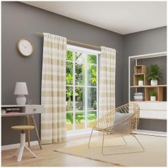 Dekoschal mit Multifunktionsband BOSTON 6238336-070 BxH 146X245cm dunkelbeige 070 - dunkelbeige