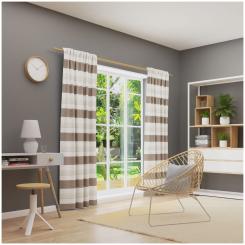 Dekoschal mit Multifunktionsband BOSTON 6238336-080 BxH 146X245cm hellbraun 080 - hellbraun