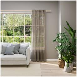 Dekoschal mit Multifunktionsband EVA 6238539-800 BxH 142X245cm hellbraun 800 - hellbraun