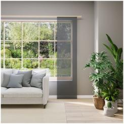 Flächenvorhang EVA 0008323-960 BxH 60X245cm dunkelgrau 960 - dunkelgrau
