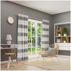 Dekoschal mit Multifunktionsband FENJA 6238542-090 BxH 140X245cm grau 090 - grau