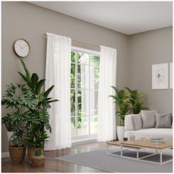 Dekoschal mit Multifunktionsband FLORALIS 6237349-070 BxH 137X245cm wollweiß 070 - wollweiß