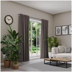 Dekoschal mit Multifunktionsband INSULA 6238396-088 BxH 140X245cm braun 088 - braun