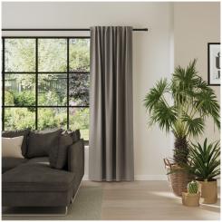 Dekoschal mit Multifunktionsband KENT 6238532-970 BxH 132X245cm helltaupe 970 - helltaupe