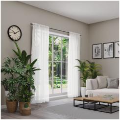 Dekoschal mit Multifunktionsband KOS 6238533-001 BxH 142X245cm wollweiß 001 - wollweiß