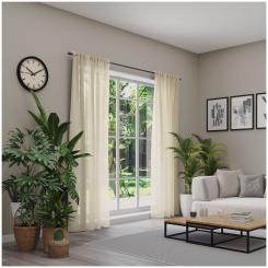 Dekoschal mit Multifunktionsband KOS 6238533-700 BxH 142X245cm hellbeige 700 - hellbeige
