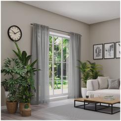 Dekoschal mit Multifunktionsband KOS 6238533-940 BxH 142X245cm grau 940 - grau