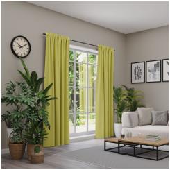 Dekoschal mit Multifunktionsband LINESSA 6237351-166 BxH 137X245cm senfgelb 166 - senfgelb