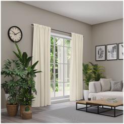 Dekoschal mit Multifunktionsband LINESSA 6237351-706 BxH 137X245cm hellbeige 706 - hellbeige