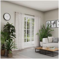 Dekoschal mit Multifunktionsband LISKA 6238546-077 BxH 142X245cm hellbeige 077 - hellbeige