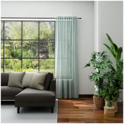 Dekoschal mit Multifunktionsband LUCIA 6238363-660 BxH 145X245cm hellsalbei 660 - hellsalbei