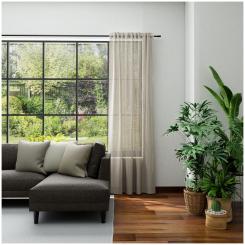 Dekoschal mit Multifunktionsband LUCIA 6238363-780 BxH 145X245cm leinen 780 - leinen