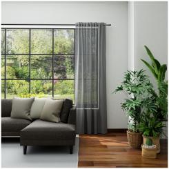 Dekoschal mit Multifunktionsband LUCIA 6238363-980 BxH 145X245cm dunkelgrau 980 - dunkelgrau