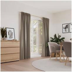 Dekoschal mit Multifunktionsband LUXURY 6238611-770 BxH 141X245cm dunkelbeige 770 - dunkelbeige