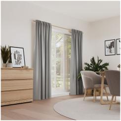 Dekoschal mit Multifunktionsband LUXURY 6238611-900 BxH 141X245cm grau 900 - grau