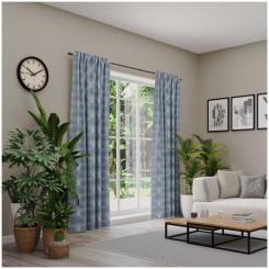Dekoschal mit Multifunktionsband NICOLA 6238337-050 BxH 146X245cm dunkelblau 050 - dunkelblau