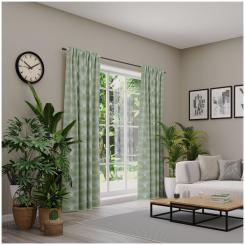 Dekoschal mit Multifunktionsband NICOLA 6238337-060 BxH 146X245cm dunkelgrün 060 - dunkelgrün