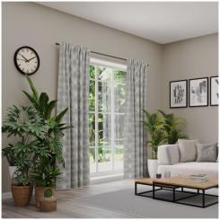 Dekoschal mit Multifunktionsband NICOLA 6238337-095 BxH 146X245cm dunkelgrau 095 - dunkelgrau