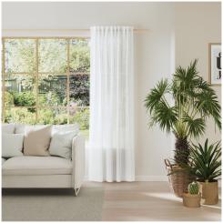 Dekoschal mit Multifunktionsband NURO 6238538-071 BxH 139X245cm weiß 071 - weiß