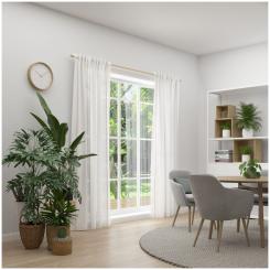 Dekoschal mit Multifunktionsband RASA 6238339-089 BxH 133X245cm taupe 089 - taupe