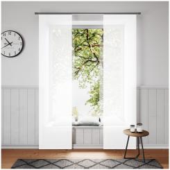 Flächenvorhang SAROS 0008946-070 BxH 60X245cm wollweiß 070 - wollweiß