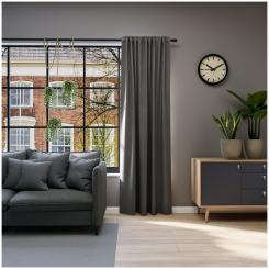 Dekoschal mit Multifunktionsband TRENTINO 6238362-940 BxH 142X245cm dunkelgrau 940 - dunkelgrau