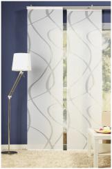 Flächenvorhang WAVE 0008499-070 BxH 60X245cm wollweiß 070 - wollweiß